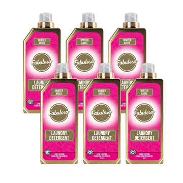 Fabulosa Fragranced Laundry Detergent Winter Angel Scented Pack of 6 Bundle 1000ml