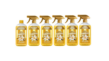 Fabulosa Scented Sweet Vanilla Collection Fragranced Household 6 Pack Cleaning Bundle