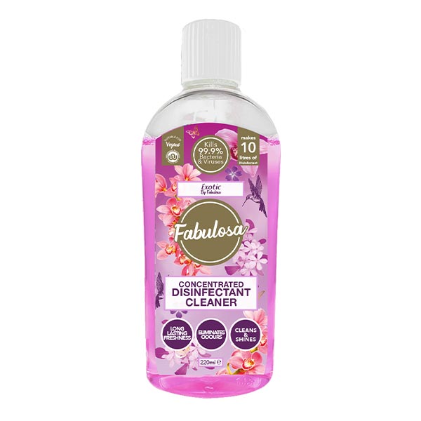 Fabulosa Multi-Purpose Concentrated Antibacterial Disinfectant Exotic 220ml