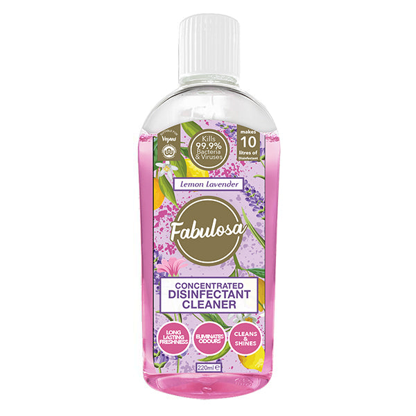 Fabulosa Multi-Purpose Concentrated Antibacterial Disinfectant Lemon Lavender 220ml