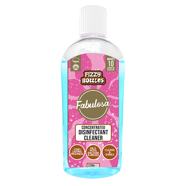 Fabulosa Multi-Purpose Concentrated Antibacterial Disinfectant Fizzy Bottles 220ml