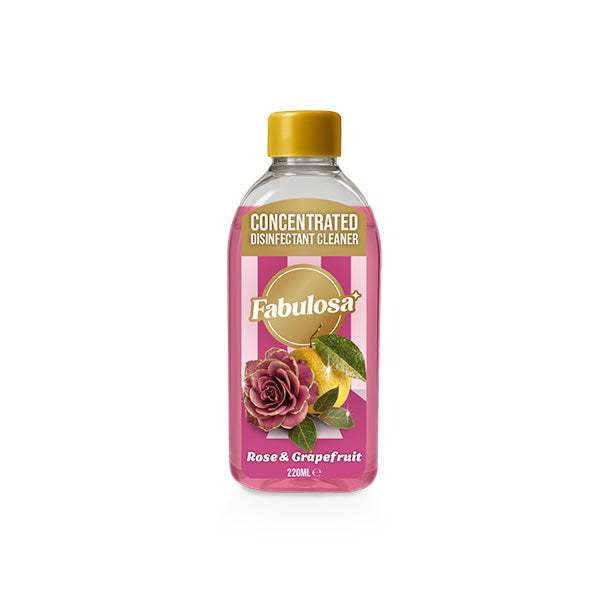 Fabulosa Multi-Purpose Concentrated Antibacterial Disinfectant Rose Grapefruit 220ml