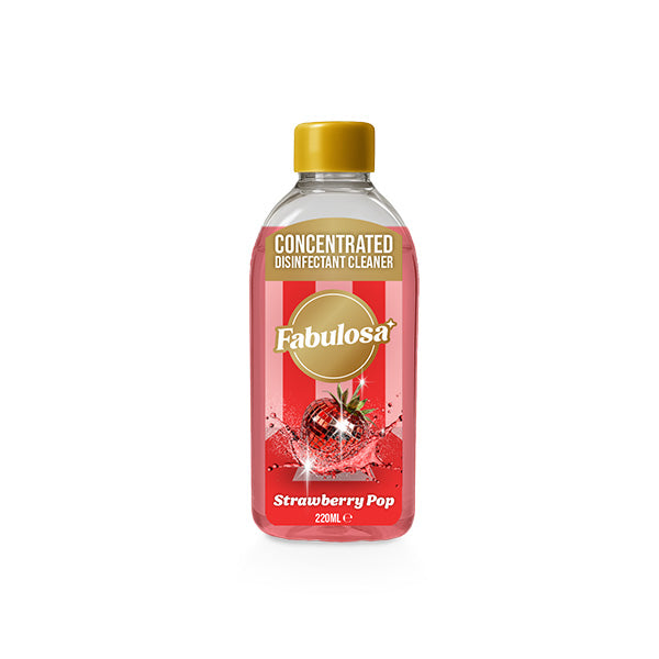 Fabulosa Multi-Purpose Concentrated Antibacterial Disinfectant Strawberry Pop 220ml
