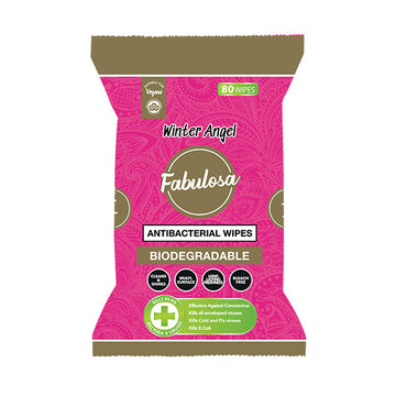 Fabulosa Biodegradable Antibacterial Surface Wipes Winter Angel 80 Pack