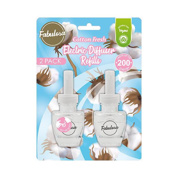 Fabulosa Electric Diffuser Refill Cotton Fresh 2 Pack