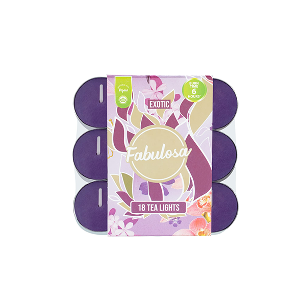 Fabulosa Tealights Exotic 18 Pack