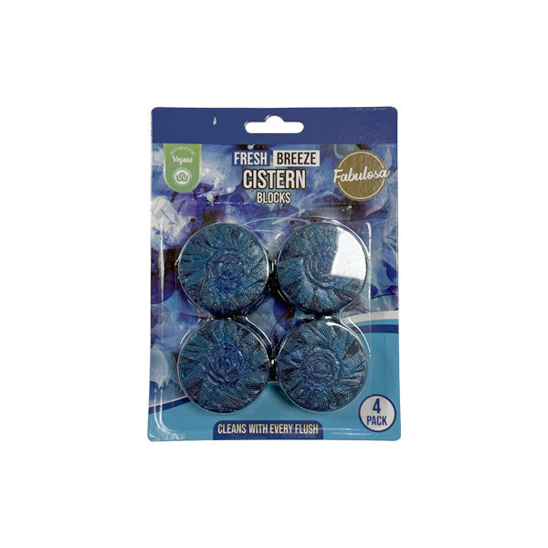 Fabulosa Toilet Cistern Blocks Fresh Breeze 4 Pack