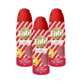 Fabulosa In-Wash Fragrance Boost 22 Washes Lush Pomegranate 400g 3 Pack