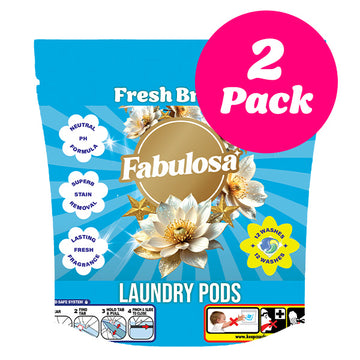 Fabulosa Laundry Pods Fresh Breeze 24 Pods 2 pack Bundle