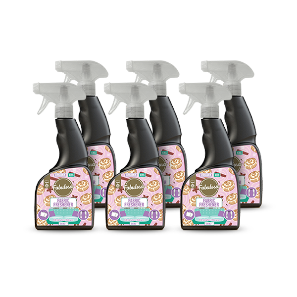 Fabulosa Fabric Freshener Spray Cinnamon Kiss 500ml 6 Pack Bundle