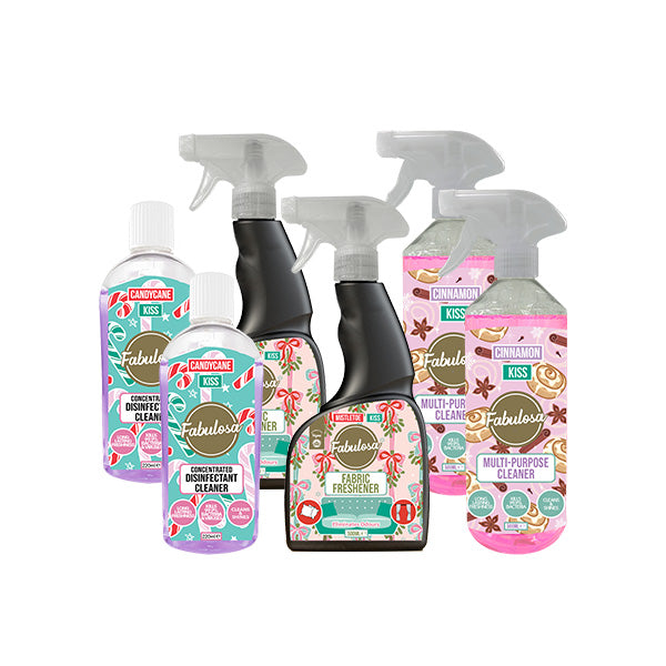 Fabulosa Limited Edition Kissmas Collection Household Cleaning Christmas Bundle
