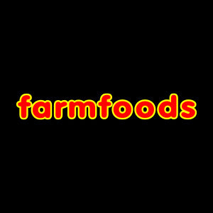 Retailer logo. Farm foods