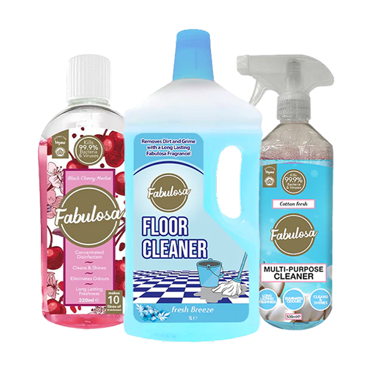 6 X Fabulosa Winter Angel 500ml Dazzling Bathroom Cleaning Spray
