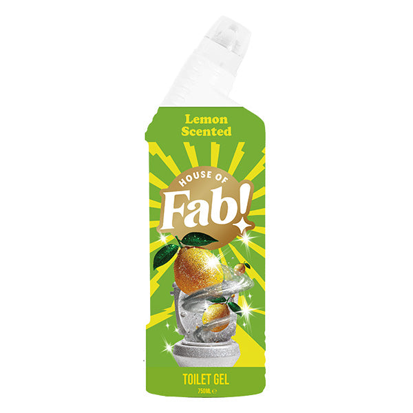 House Fab Toilet Cleaning Gel Lemon Scented