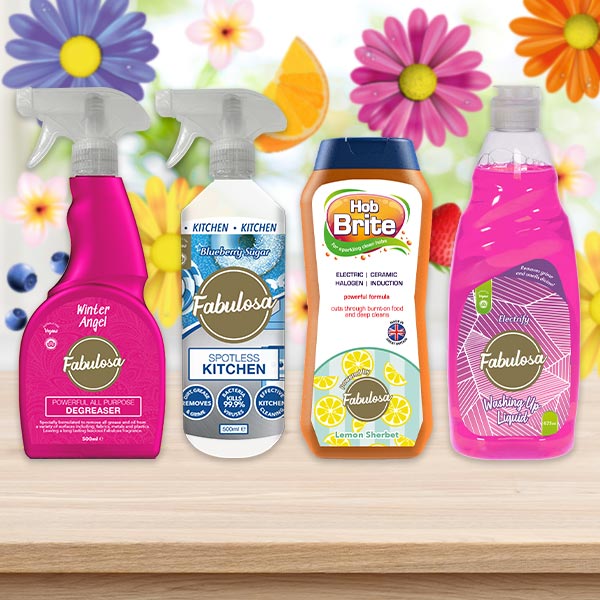 kitchen collection - deagreaser, kitchen cleaner, hob cleaner, washing up liquid