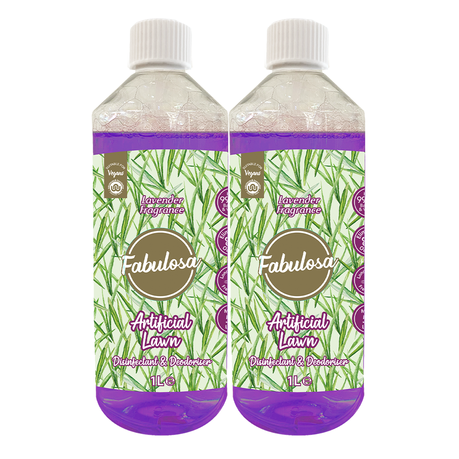 Fabulosa Artificial Lawn Disinfectant & Deodoriser Lavender 1000ml 2 Pack