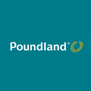 Retailer logo. Poundland