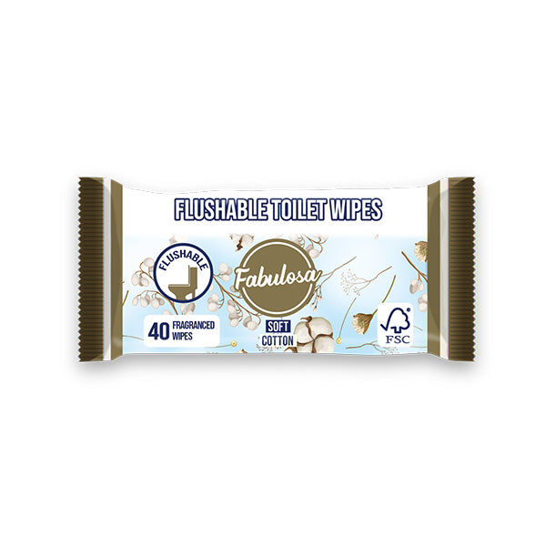 Fabulosa Moist Toilet Tissue Soft Cotton 40 pack