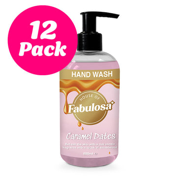 Fabulosa Hand Wash Caramel Dates 500ml 12 Pack Bundle