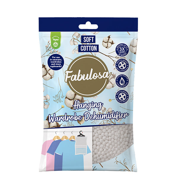 Fabulosa Hanging Wardrobe Dehumidifier Soft Cotton 180g