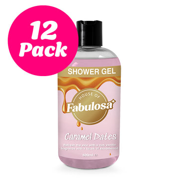 Fabulosa Shower Gel Caramel Dates 500ml 12 Pack Bundle