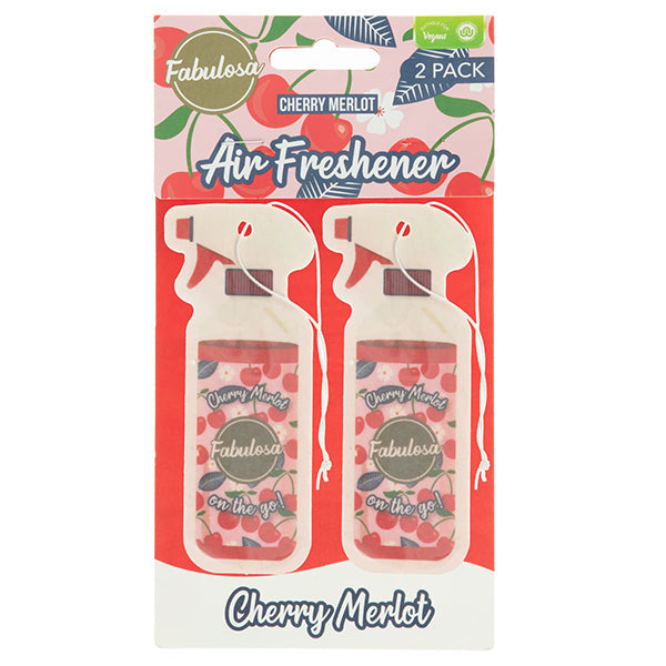 Fabulosa Car Air Freshener Cherry Merlot 2 Pack