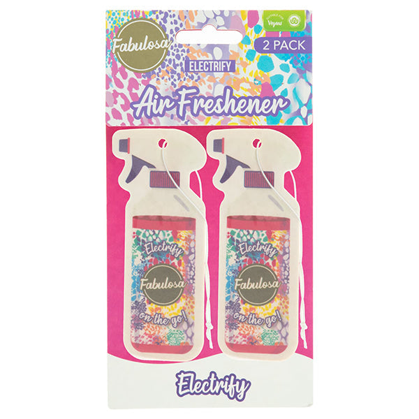 Fabulosa Car Air Freshener Electrify 2 Pack