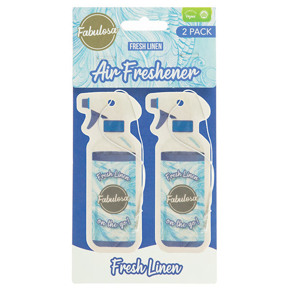 Fabulosa Car Air Freshener Fresh Linen 2 Pack
