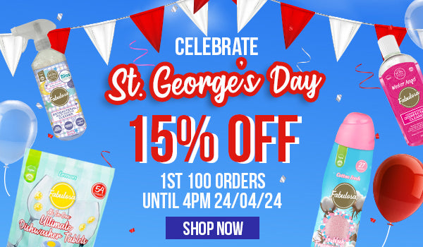 St George's Day, 15% off minimum £20 spend until 24/04/24