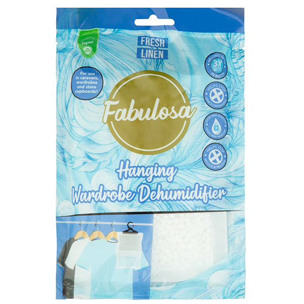 Fabulosa Hanging Wardrobe Dehumidifier Fresh Linen 180g