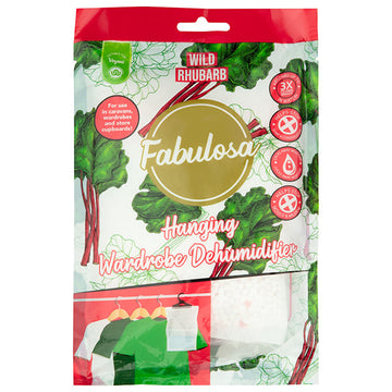 Fabulosa Hanging Wardrobe Dehumidifier Wild Rhubarb 180g