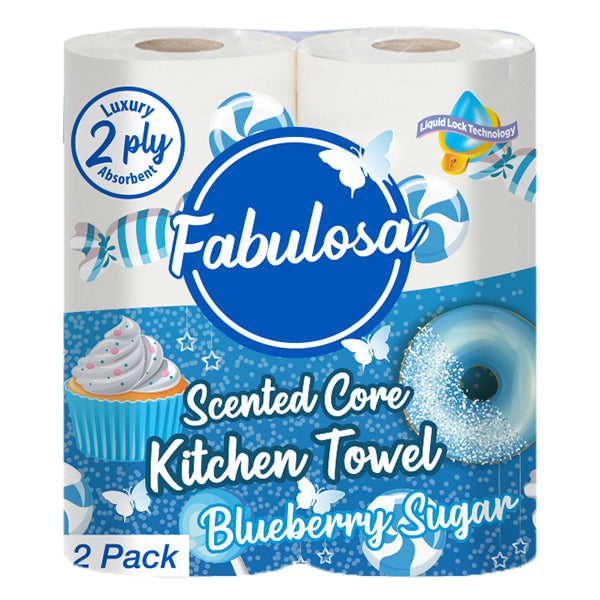 Fabulosa Scented Core Kitchen Towel Blueberry Sugar 2 Pack