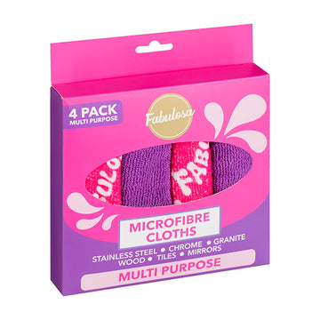 Fabulosa Household Cleaning Microfiber Clothes 4 Pack