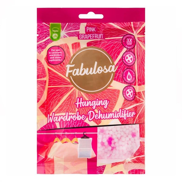 Fabulosa Hanging Wardrobe Dehumidifier Pink Grapefruit 180g