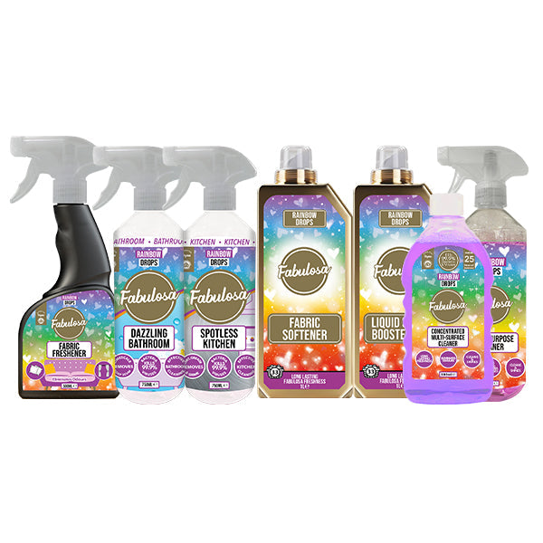 Fabulosa Rainbow Drops Fragranced Household Cleaning Bundle