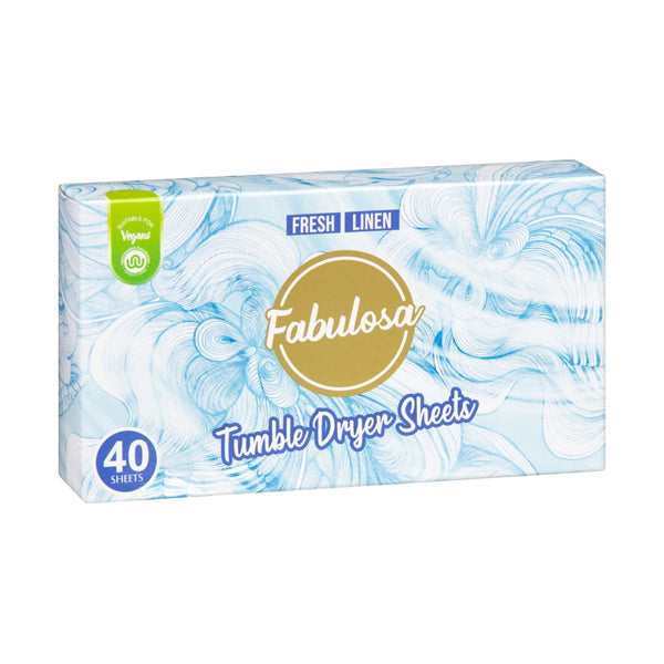 Fabulosa Tumble Dryer Sheets Fresh Linen 40 Pack