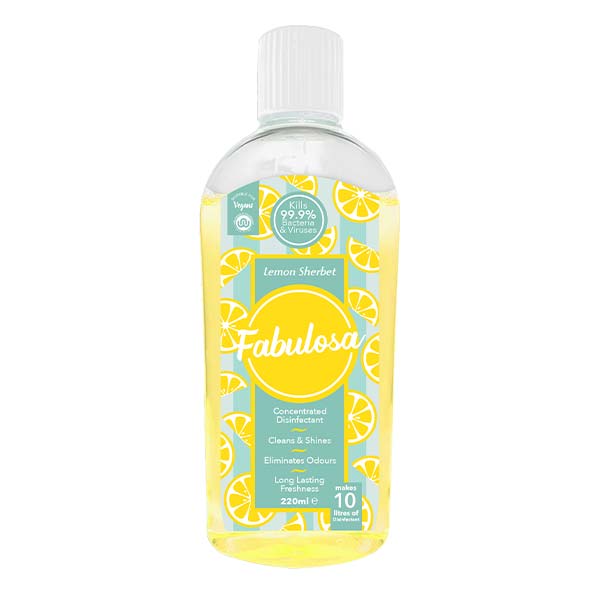Fabulosa Purpose Concentrated Antibacterial Disinfectant Lemon Sherbet