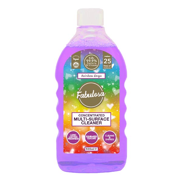 Fabulosa 4 In 1 Concentrated Disinfectant Rainbow Drops 500ml