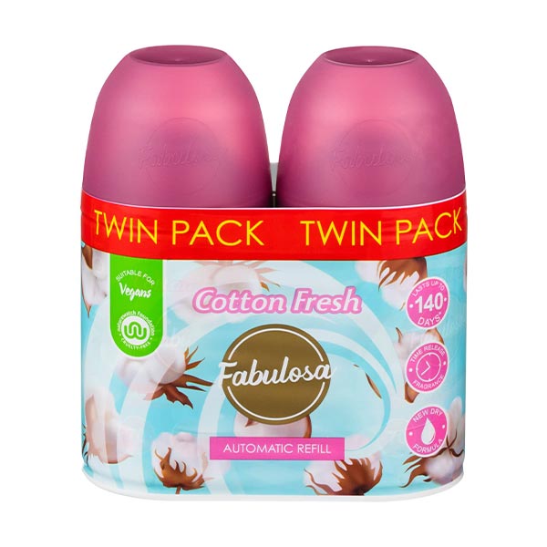 Fabulosa Automatic Refill Cotton Fresh 250ml Twin Pack